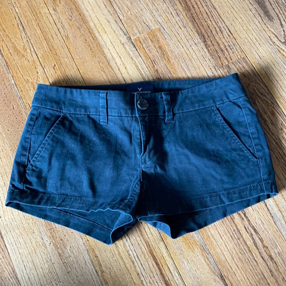 American Eagle Canvas Shortie Stretch Shorts